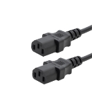 2.5m UK Mains Power Splitter Cable UK Plug to 2 x C13 Sockets